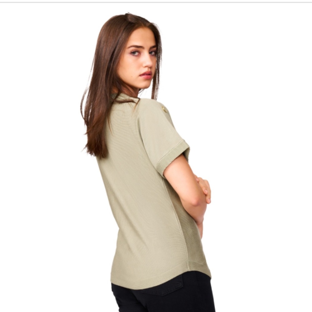 Melissa Paige Women's Button Detail Dolman Short-Sleeve Sweater-NWT - Picture 3 of 8